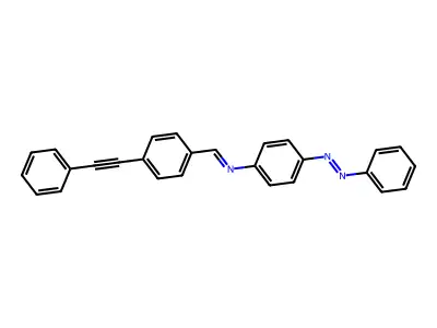 4-[(E)-phenyldiazenyl]-N-{(E)-[4-(phenylethynyl)phenyl]methylidene}aniline structure