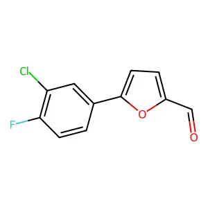 5-(3-Chloro-4-Fluoro-Phenyl)-Furan-2-Carbaldehyde structure