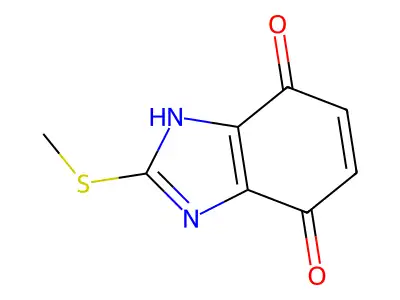 2-(Methylthio)-4,7-dihydro-1H-benzimidazole-4,7-dione structure