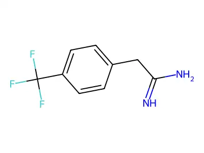 2-[4-(Trifluoromethyl)phenyl]ethanimidamide structure