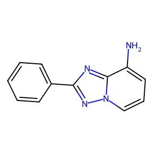 (1,2,4)Triazolo(1,5-a)pyridin-8-amine, 2-phenyl- structure