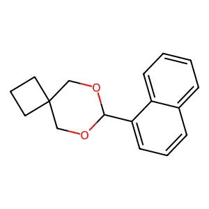 7-Naphthalen-1-yl-6,8-dioxaspiro[3.5]nonane structure