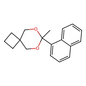 7-Methyl-7-naphthalen-1-yl-6,8-dioxaspiro[3.5]nonane structure