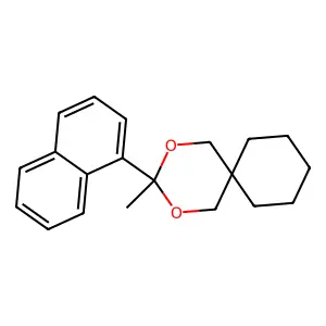 3-Methyl-3-naphthalen-1-yl-2,4-dioxaspiro[5.5]undecane structure