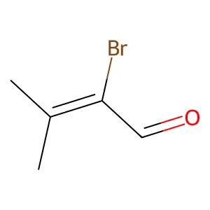 Crotonaldehyde, 2-bromo-3-methyl- structure