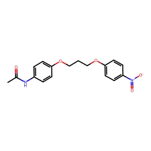 N-[4-[3-(4-硝基苯氧基)丙氧基]苯基]乙酰胺 structure