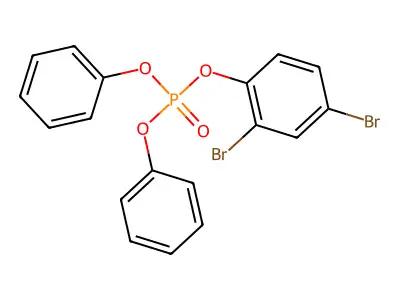 2,4-Dibromophenyl diphenyl phosphate structure