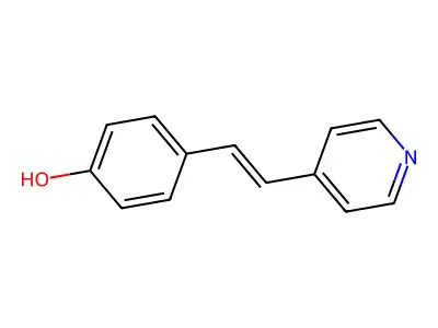 (E)-4-(4-Hydroxystyryl)pyridine structure