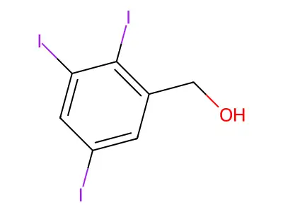 2,3,5-Triiodobenzyl alcohol structure