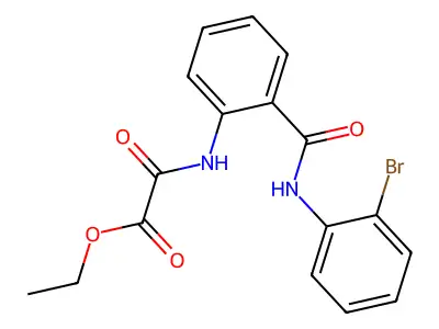 Ethyl 2-[[2-[[(2-bromophenyl)amino]carbonyl]phenyl]amino]-2-oxoacetate structure