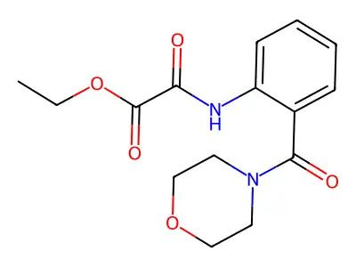 Ethyl 2-[2-(morpholine-4-carbonyl)anilino]-2-oxoacetate structure