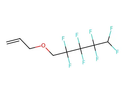Allyl 2,2,3,3,4,4,5,5-octafluoropentyl ether structure