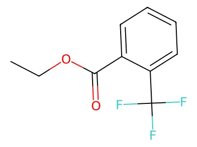 Benzoic acid, 2-(trifluoromethyl)-, ethyl ester structure