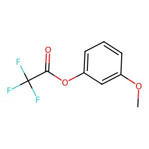 Acetic acid, trifluoro-, m-methoxyphenyl ester structure
