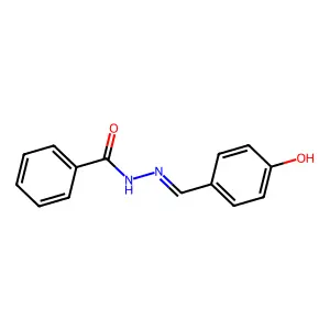 N-[(4-hydroxyphenyl)methylideneamino]benzamide structure