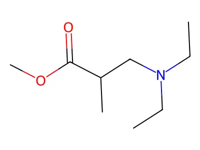 Methyl 3-(diethylamino)-2-methylpropanoate structure