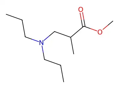 Methyl 3-(dipropylamino)-2-methylpropionate structure