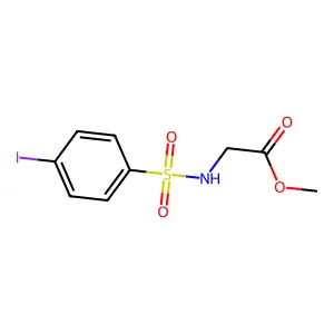 Methyl 2-{[(4-iodophenyl)sulfonyl]amino}acetate structure