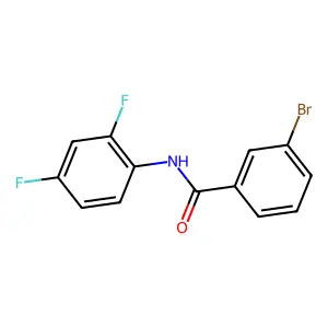 3-bromo-N-(2,4-difluorophenyl)benzamide structure