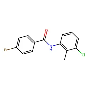 4-bromo-N-(3-chloro-2-methylphenyl)benzamide structure