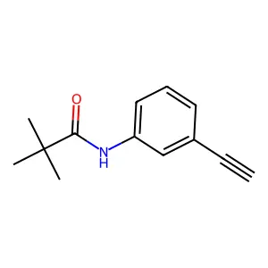 N-(3-ethynylphenyl)-2,2-dimethylpropanamide structure