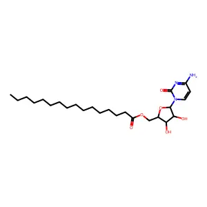 4-Amino-1-(5-O-(1-oxohexadecyl)-beta-D-arabinofuranosyl)-2(1H)-pyrimidinone structure