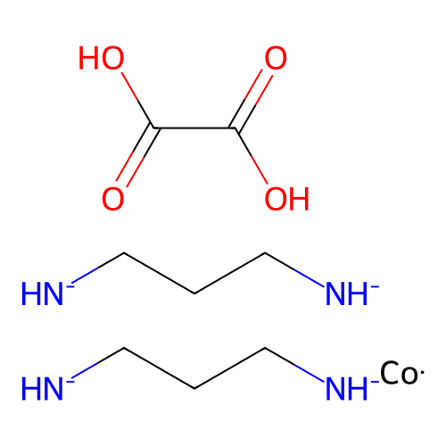 Bis(3-azanidylpropylazanide);cobalt;oxalic acid structure
