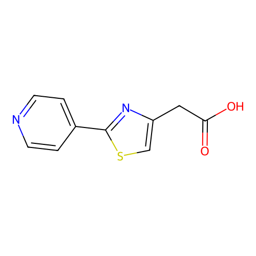 (2-Pyridin-4-yl-thiazol-4-yl)-acetic acid structure