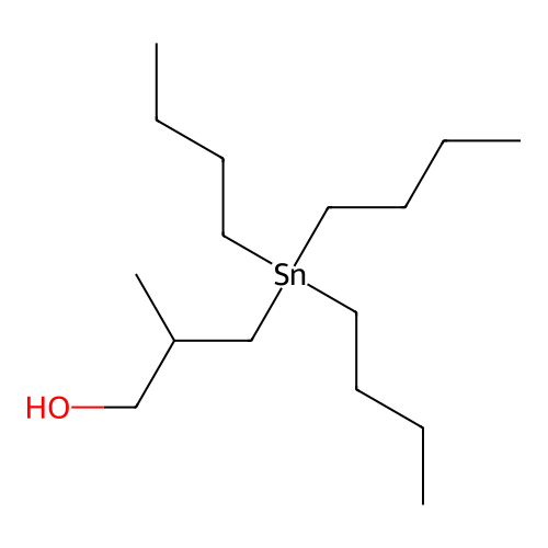 1-Propanol, 2-methyl-3-(tributylstannyl)- structure