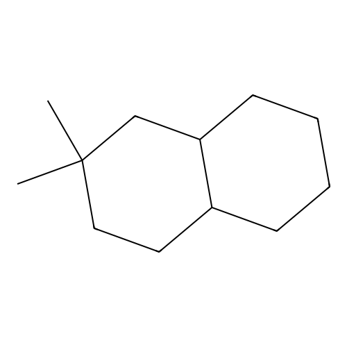 Naphthalene, decahydro-2,2-dimethyl- structure