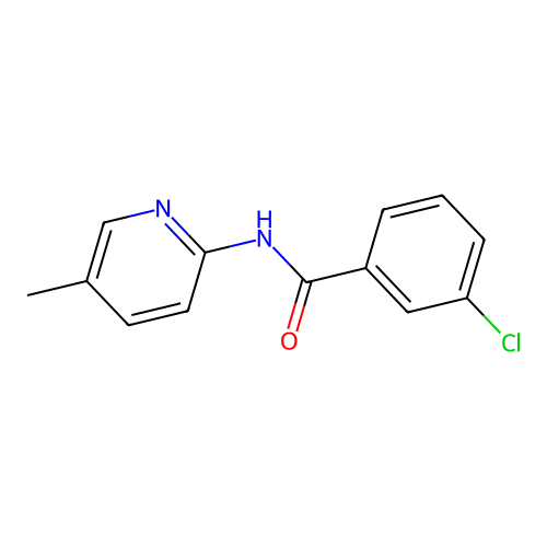 3-氯-N-(5-甲基-2-吡啶基)苯甲酰胺 structure