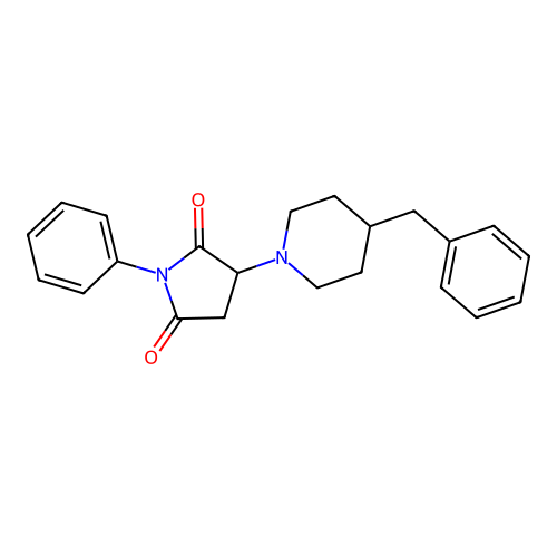 3-(4-Benzylpiperidin-1-yl)-1-phenylpyrrolidine-2,5-dione structure