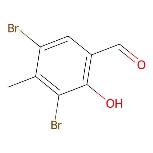 3,5-Dibromo-2-hydroxy-4-methylbenzaldehyde structure