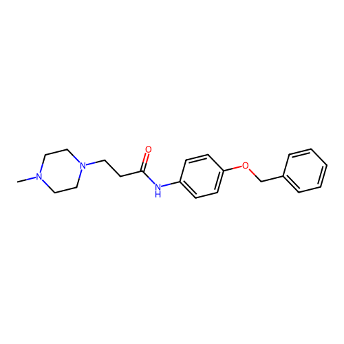 N-(4-Benzyloxy-phenyl)-3-(4-methyl-piperazin-1-yl)-propionamide structure
