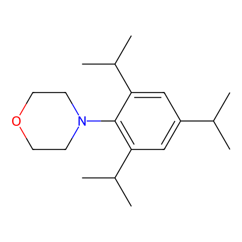4-[2,4,6-Tri(propan-2-yl)phenyl]morpholine structure
