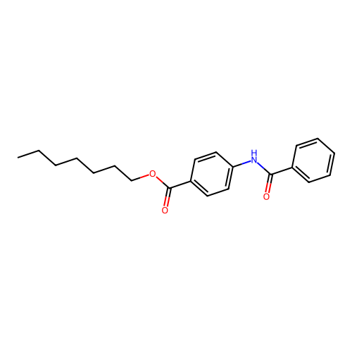 Heptyl 4-benzamidobenzoate structure