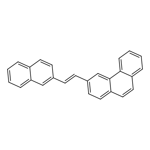 3-[2-(2-Naphthyl)vinyl]phenanthrene structure