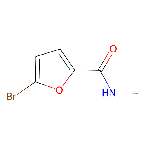 5-bromo-N-methylfuran-2-carboxamide structure