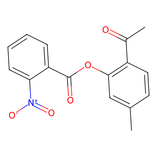 2-Acetyl-5-methylphenyl 2-nitrobenzoate structure