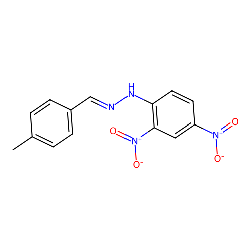 p-Tolualdehyde 2,4-Dinitrophenylhydrazone structure