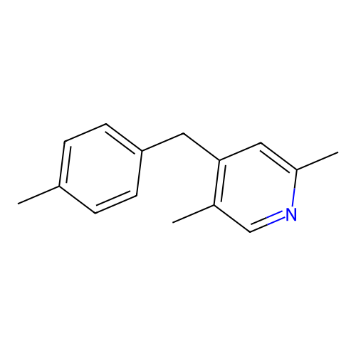 2,5-Dimethyl-4-(4-methylbenzyl)pyridine structure