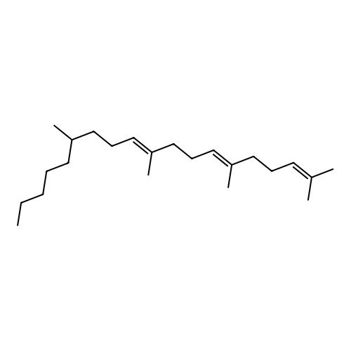 2,6,10-Nonadecatriene, 2,6,10,14-tetramethyl-, (E,E)- structure