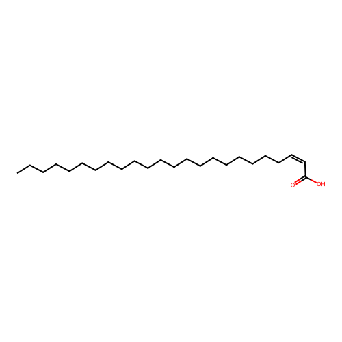 Tetracosenoic acid, (Z)- structure