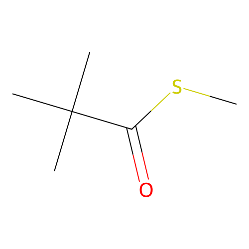 s-Methyl 2,2-dimethylpropanethioate structure