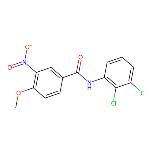N-(2,3-dichlorophenyl)-4-methoxy-3-nitrobenzamide structure