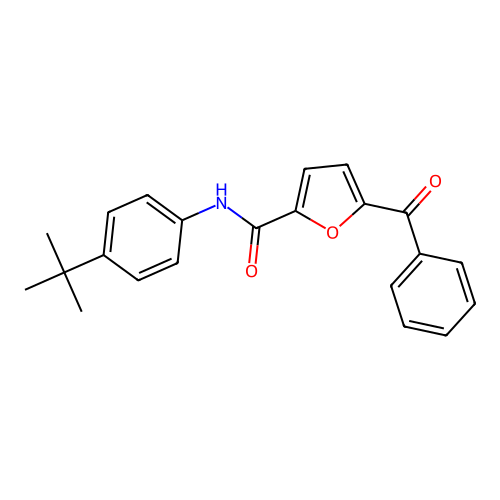 5-benzoyl-N-(4-tert-butylphenyl)-2-furamide structure