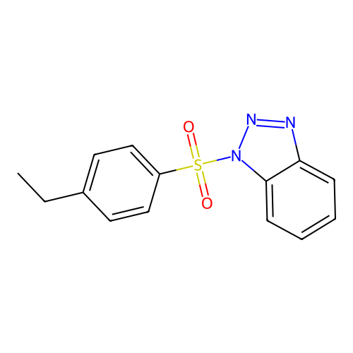 1-(4-Ethylphenyl)sulfonylbenzotriazole structure