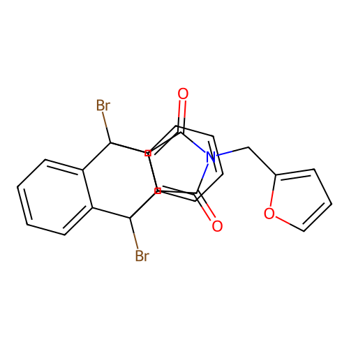 C23H15Br2NO3 structure