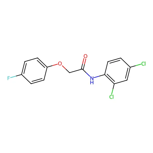 N-(2,4-二氯苯基)-2-(4-氟苯氧基)乙酰胺 structure