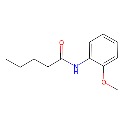 N-(2-methoxyphenyl)pentanamide structure